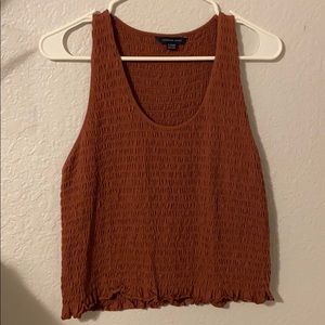 maroon american eagle tank top